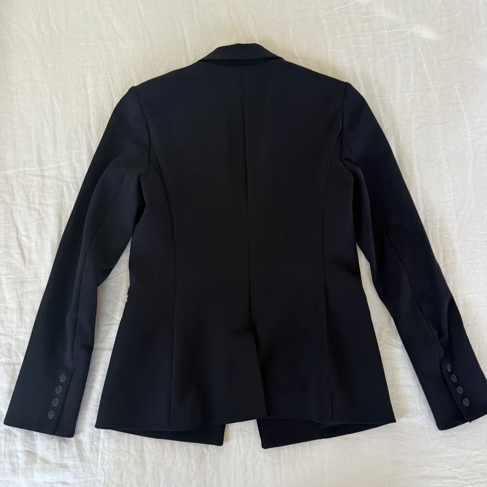 Veronica Beard Dickey Jacket Black Scuba Blazer Women’s Size 2 Designer Tailored